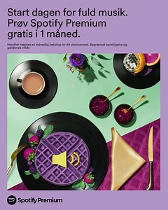 Din musik uden afbrydelser. Prøv Premium gratis i 1 måned, og nyd reklamefri musik. | Spotify