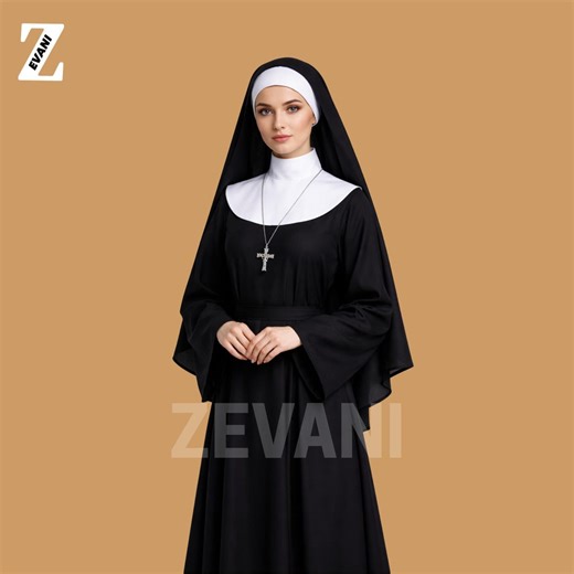 Traditional Nun Habit for Women – Catholic Nun Dress, Church Vestment, Nuns Outfit, Modest Religious Clothing - Etsy