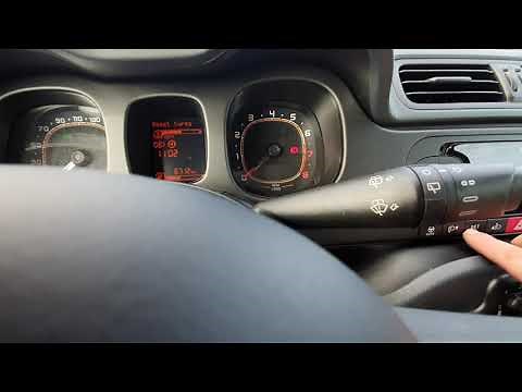 How to reset tire pressure on a Fiat Panda