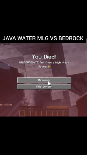 java water bucket mlg vs bedrock water bucket mlg