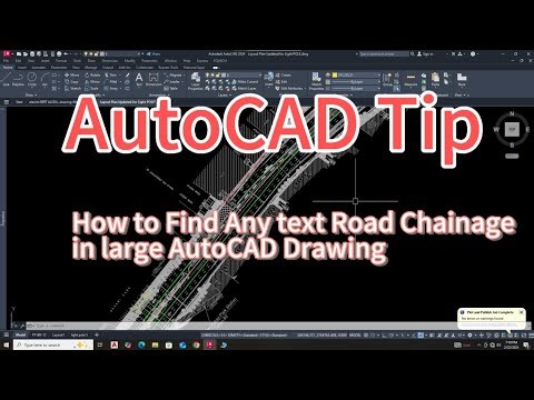 How to Find Text or Road Chainage in Large AutoCAD Drawings Without Lisp