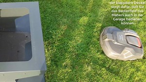 Die klappbare Alu-Garage mit Bodenplatte für Ihren Rasenroboter | Michael Häußler - Rasenroboter-Mähroboter