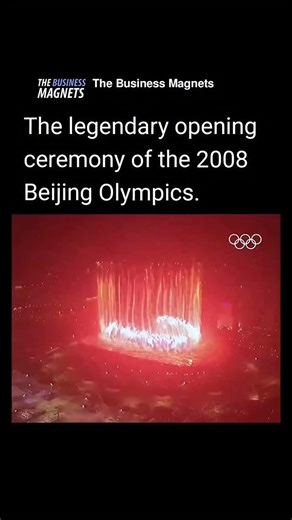The Business Magnets on Instagram: "The 2008 Beijing Olympics opening ceremony remains one of the most breathtaking spectacles in modern history. Directed by Zhang Yimou, it featured over 15,000 performers, fireworks that lit up the entire city, and a flawless display of China’s culture, history, and technological power. Many still consider it the greatest Olympic opening ceremony ever. #china #olympics #technology"