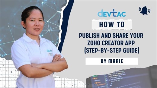 How to Publish and Share Your Zoho Creator App (Step by Step Guide)