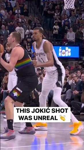 #nba This angle of Nikola Jokić’s UNBELIEVABLE fade-away shot in the clutch!