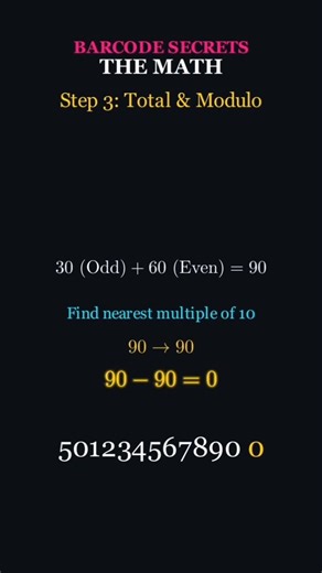 The Secret Math Behind Your Groceries! (Barcode Check Digit)