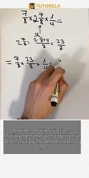Fraction Multiplication: Solve 7/8 × 2⅞ × 1/4 #Math #AssociativeProperty #MixedFractions