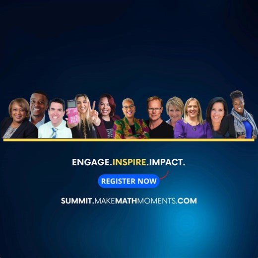 K-12 Teachers & Leaders. A year's worth of MATHS resources, lessons, ideas in one weekend! FREE! 1 Weekend = 180 Days of Lessons & Resources [For teachers & leaders] Maths Class Rejuvenation Is Here! K-12 Educators: Empower your pedagogical practice and deepen your mathematics content knowledge, while enjoying every minute of it. On NOVEMBER 14th, 15th, 16th 2025 join the Math Moment Maker community for their 7th annual Virtual Summit. Access high quality maths PD so you can ignite change in you