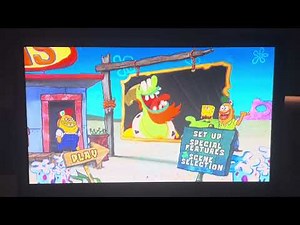 The SpongeBob SquarePants Movie 2005 DVD (2014 Reprint) Menu Walkthrough