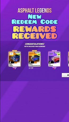 New Redeem Code : 05/09/2026 :: Asphalt Legends #asphalt9
