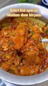 Bakra Eid Special Mutton Dum Biryani 😍🔥 | Easy & Flavorful Eid Recipe #shorts