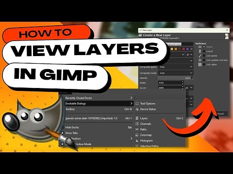 How to View Layers in GIMP (Show, Hide, & Lock Layers)