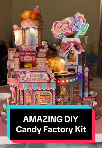 Cute Candy Factory Puzzle Design for DIY Lovers