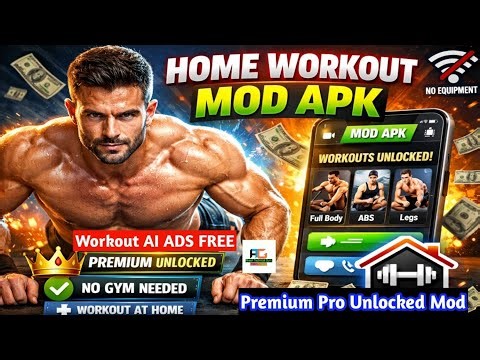 Home Workout Mod APK 💪 | Premium Unlocked | Workout at Home Without Gym | Ads FREE Pro Unlocked New