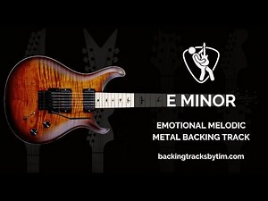 Emotional Melodic Metal Backing Track in E Minor | 70 BPM