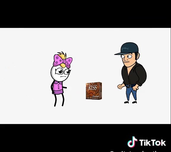 Fun Chocolate Kissing Anime Video