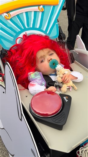 36K views · 660 reactions | Rolling in style with her big mac button! Big shout out to May We Help Cincinnati for helping us make her costume this year | Fearless Fallon | Facebook