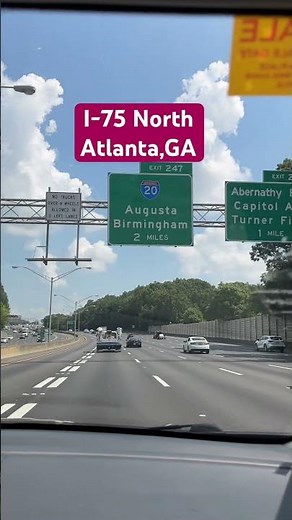 Driving on I-75 North, Atlanta, GA #shorts