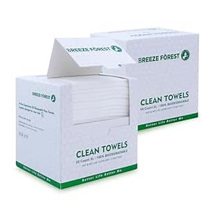 Disposable Face Towel XL, 100 Pcs Ultra Soft Biodegradable Facial Wipes, 9.8" X 11" Extra Large Dry Face Tissues, Makeup Remover Clean Cloths for Sensitive Skin