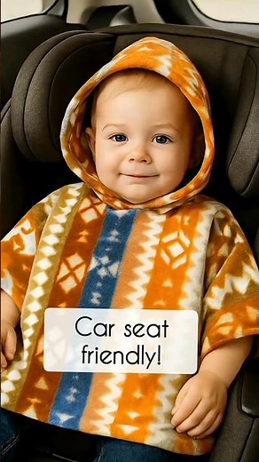 Simple beginner-friendly sewing project! Fleece kid's poncho #sewing #sewingtutorial #ussewtips