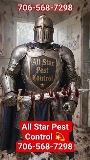 All Star Pest Control! whether day or KNIGHT we are victorious when it comes to pest 🪳🦟 706-568-7298