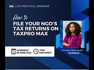 HOW TO FILE YOUR NGO's TAX RETURNS ON TAXPRO MAX (Live Practical)