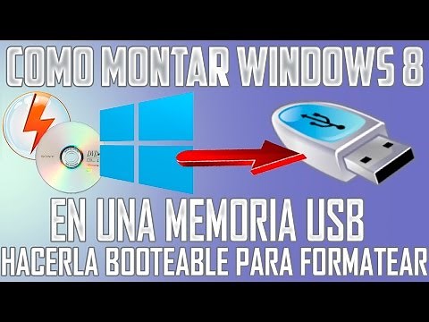 Como Montar Windows 8 en USB | Como Crear Una USB Booteable-Autoarrancable