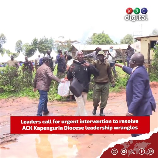 Senior clergy and congregants of the Anglican Church of Kenya (ACK) Kapenguria Diocese have appealed for urgent intervention to resolve the prolonged leadership wrangles that have split the church into two factions.#KBCniYetu ^RW