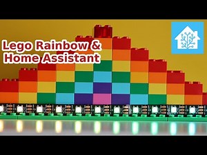 LEGO Rainbow with Home Assistant and WS2812B LED Strip