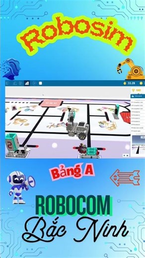 Robosim robocom bảng A Bắc Ninh #robocom #robosim