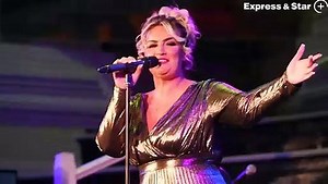 Britain's Got Talent star Amy Lou performs at Wednesbury Town Hall, before jetting off to America.