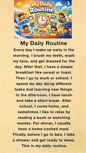 My daily Routine || Watching Now Daily English in Description || #english #englishspokenstories