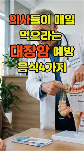 의사들이 매일 먹으라는 대장암 예방 음식 4가지!#대장암예방 #대장건강 #시니어건강 #건강정보 #건강상식 #브로콜리효능 #고구마효능 #유산균 #식이섬유 #장건강 #대장암