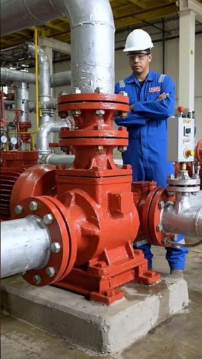 Fire Fighting Diesel Pump Start Up | Emergency Fire Pump Engine Test Run #machine #oilandgas