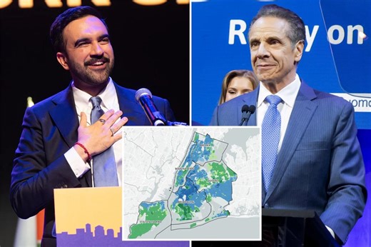 See if your neighborhood voted Zohran Mamdani or Andrew Cuomo for NYC mayor with this results map