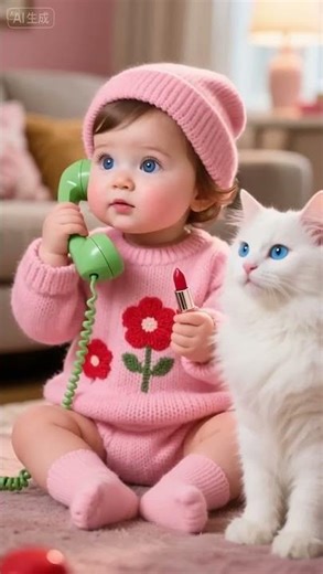 Cute Baby Saying Hello Papa 😍👶 | Most Adorable Baby Moment #shorts #CuteBaby #HelloPapa #BabyShorts