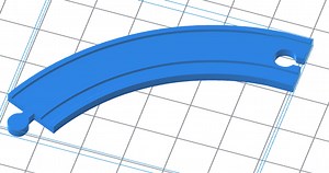 Curved Track 3D Model – Instant Download (.OBJ )