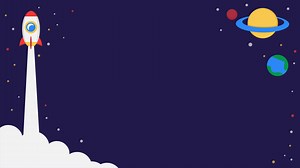 Download Animated background of space adventure with copy space area. Suitable for children product, etc. for free