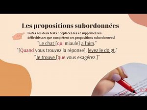 Comment identifier les propositions subordonnées? (facile et rapide)