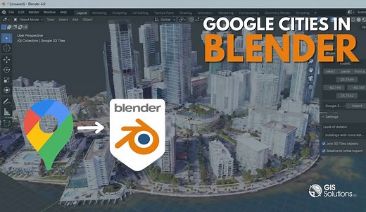 iBlender中文版插件 OSM 谷歌城市地图 google 白金双语汉化+资产包道路地形建筑卫星地图 Blender教程