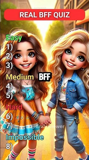 Only Real BFFs Can Guess These! 💖👯‍♀️ | Real BFF Quiz for Girl
