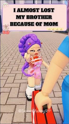 I ALMOST LOST MY BROTHER BECAUSE OF MOM 😨 #roblox #robloxedit
