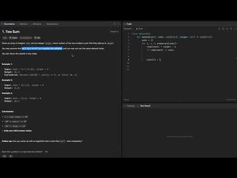 Two Sum Solved Python | Leetcode 1 | hashmap | Optimal Solution