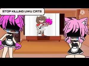 UwU cat and OwO cat reacts to stop Gacha heat TikToks
