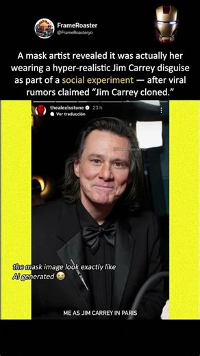 Mask Artist Claims Responsibility for “Cloned” Jim Carrey Rumor #popculture #movie