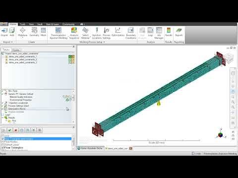 Moldflow One sided constraints in a Core Shift analysis