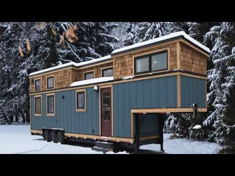 Luxurious and cozy tiny house the snowy forest is perfect for those who love survival living
