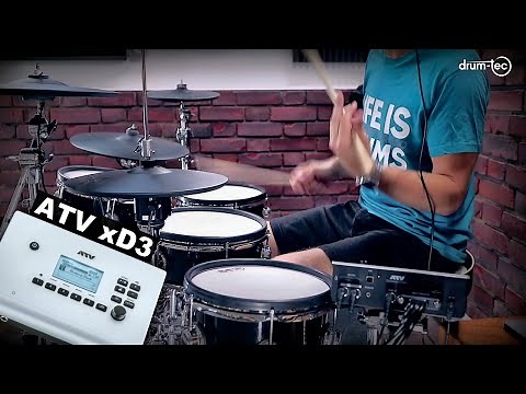 ATV xD3 sound module demo with drum-tec Jam NG electronic drums