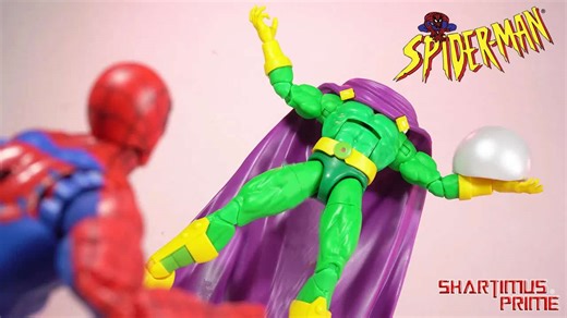 Marvel Legends Mysterio Spider-Man animated series Walmart exclusive Hasbro action figure review