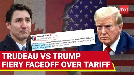 Trump Vs Trudeau Tariff Showdown: Canada PM Vows Trade War With US After Trump's Election Jab